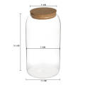 Selar recipientes de armazenamento de vidro caddy frascos